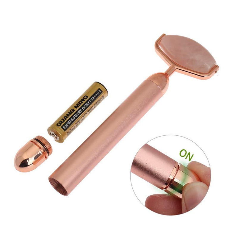 2 in 1 Vibrating Facial Massage Roller - shop.greenmoon